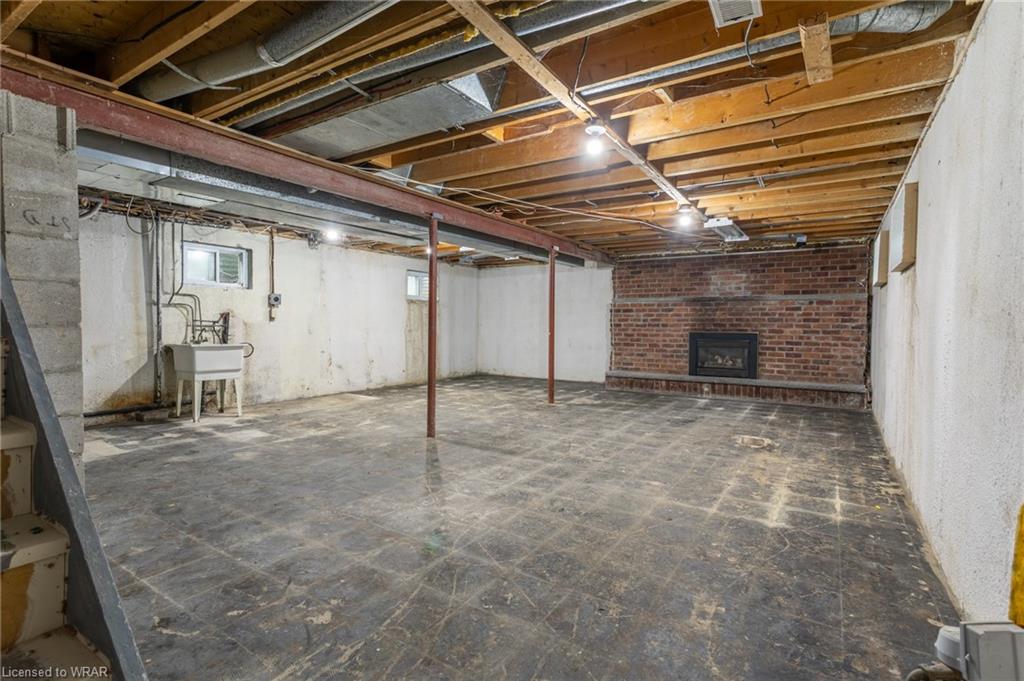 Basement before renovation